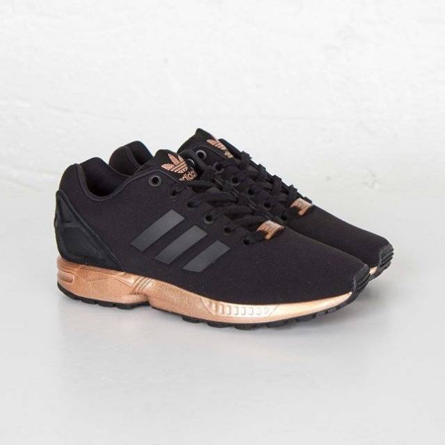 adidas zx flux noir rose gold